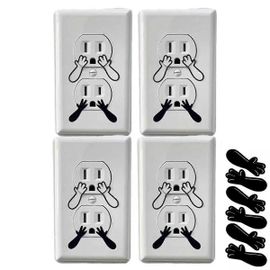 60PCS Funny Outlet Cover Decal Wall Outlet Sticker Faire semblant
