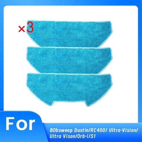 Lot de 3 tampons de rechange pour aspirateur balai BObsweep Dustin/RC400/ Ultra-Vision/Ultra Vison/-I/S1