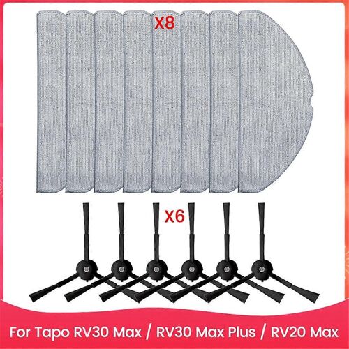Pièces détachées pour aspirateurs RV30 Max / RV30 / RV20 Max, balais latéraux et chiffons de nettoyage