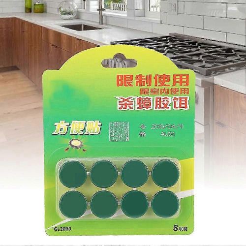 Ensemble de 8 pièces : Appât d'élimination des cafards - Promouvoir l'éradication des insectes avec un insecticide.