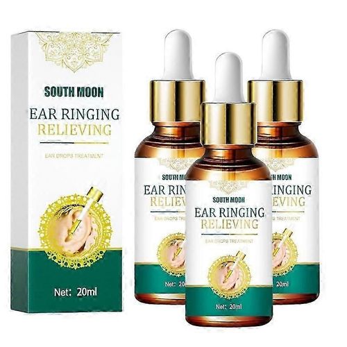 3pcs Acouphènes Gouttes Auriculaires Obstruction Du Conduit Auditif Nettoyage Traitement Des Troubles Auditifs Mache-Oreille Otite Anti Gonflement Surdité Liquide De Soulagement 