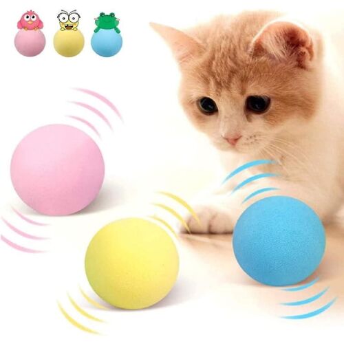Boules D'herbe À Chat Pour Chats,3pcs Jouets Interactifs Pour Chats Avec Gâchette Intelligente,Jouet De Balle De Chat,Balle Grinçante,Rea