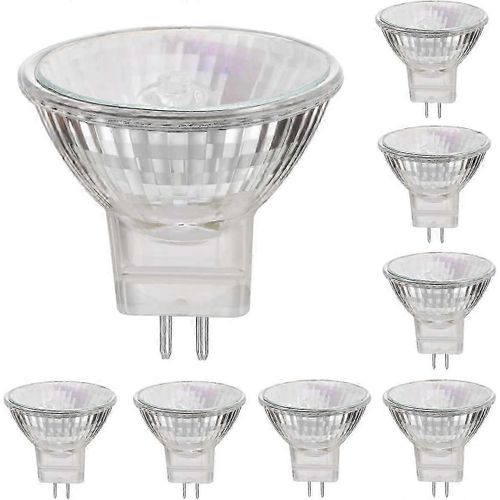 Mr11 Lampes Halogènes 12v 35w Gu4 Socle Spot 2800k Blanc Chaud,Dimmable,Paquet De 8