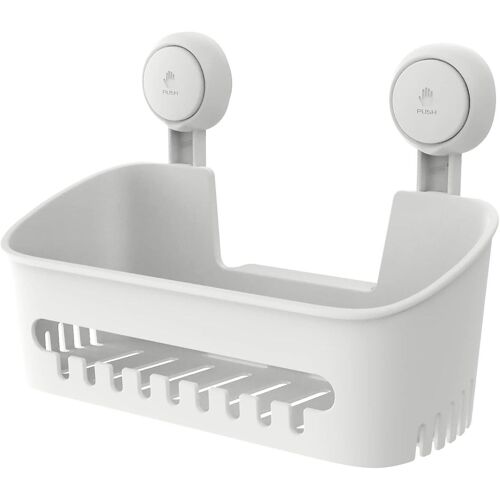 Pas de perçage Étagère de douche Réutilisable Simple Ventouse Étagère Rangement de douche pour carreaux muraux de douche Baignoire