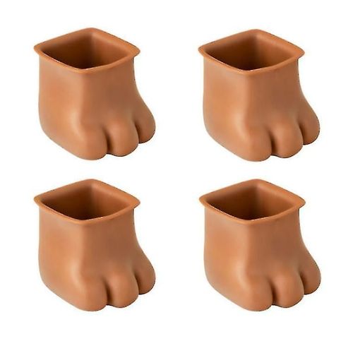 4pcs Couvre-Pieds De Chaise En Silicone,Capuchons De Pieds De Chaise De Meubles Pieds De Chaise Couvercles De Table Pieds De Chaise En Silicone