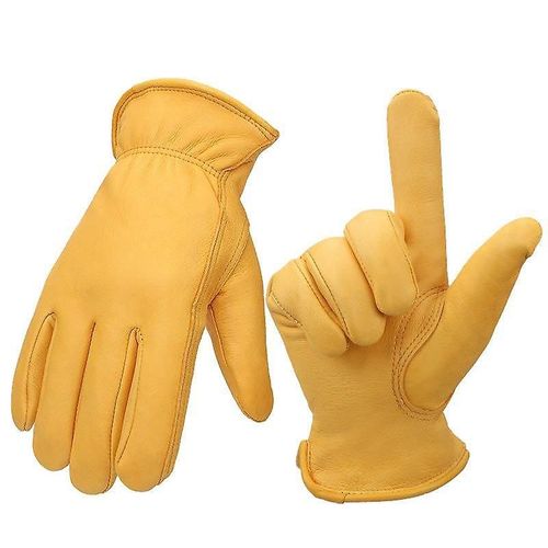 Hiver Nouveau Véritable Peau De Mouton En Cuir Mitaines Gants Chaud Épais Fourrure Doublé Cadeau
