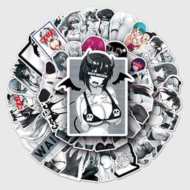 100 waifu fille graffiti autocollants personnalité autocollants transfrontaliers bricolage skateboard téléphone étui bagages