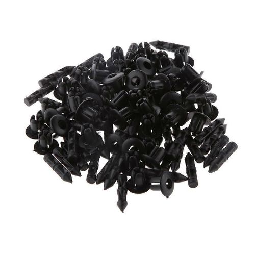 50pcs Nylon Pare-Chocs Bouclier Fixation Rivet Clips Auto Carrosserie Clips 6mm 024 Pouces Pour Yamaha Yzf R1 R6 Roadstar Pare-Chocs Attacher Clips