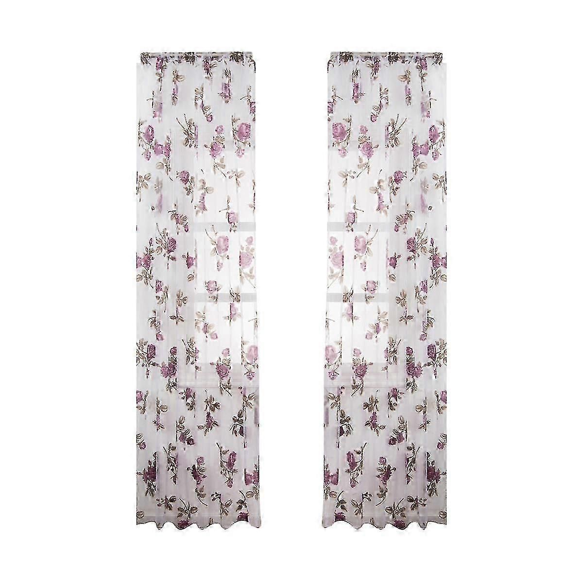 Lot De 2 Rideaux Cuisine Rideau Gris Avec Motif De Neige Rideau Voilage Petit Rideau Fenetre