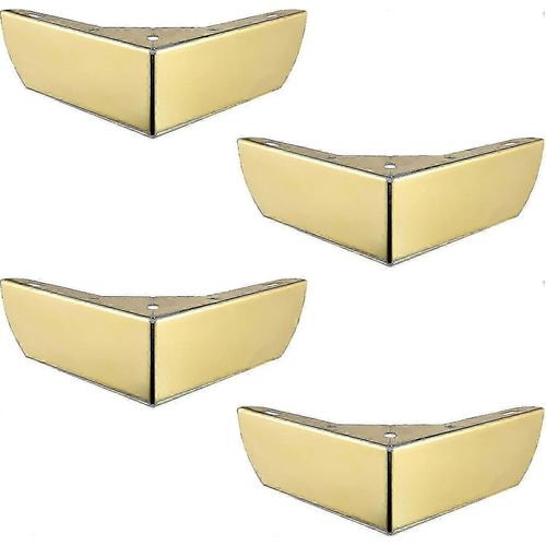 Meubles De Cuisine De Bricolage Pieds 50mm Pieds Pour Tables Basses Armoires Lit Canapé Fort Or Métal Bureau Chaise Pied Silencieux Antidérapant Ensemble De 4 13treize