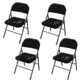 4 Pcs Chaise Pliante Couverture De Siège Divisé Pour La Maison De Mariage De Fête
