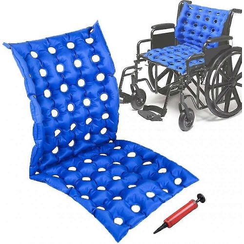 Coussin De Siège Gonflable Gonflable Bedridden Air Avec Dos Complet Pour Fauteuil Roulant,Coussin De Siège Anti-Escarres Pour Personnes Âgées Handicapées Handicapées Jmk