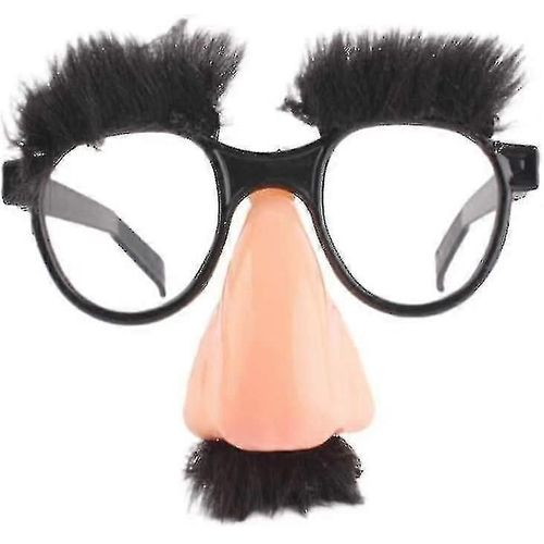 Nouveau 2023 Déguisement Moustache Lunettes Avec Grand Nez Faux Nez Sourcil Lunettes De Fête Lunettes De Nuit D