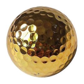 Balles De Golf En Or Plaqué 4,26 Cm Pour Le Golfeur Entraînement Au Fer Droit De Swing Intérieur Et Extérieur