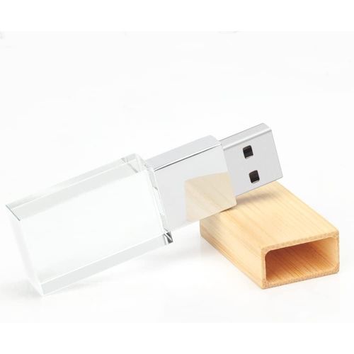 Clé USB 32Go Acrylique, Mémoire Stick USB Pendrive Flash Drive en Silicone Cadeaux pour étudiants, familles et Enfants (32Go,Acrylique)