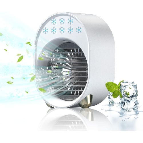 Mini climatiseur portable,ventilateur de chambre silencieux,climatiseur mobile silencieux,po rechargeable USB