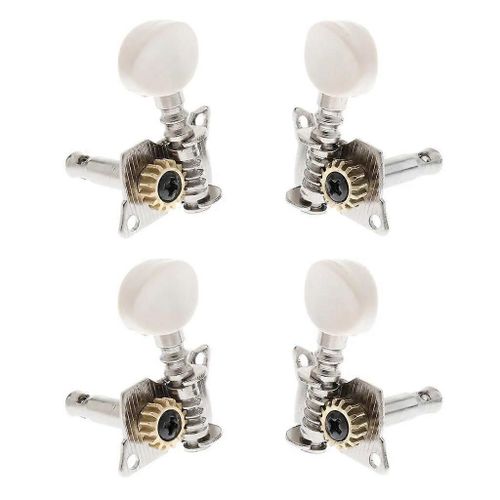 Metal Pack De 4 2l2r Metal Open Ukulele Chevilles D'accord 4 Cordes Guitare Mécaniques Pièces De Rechange De Guitare Diy