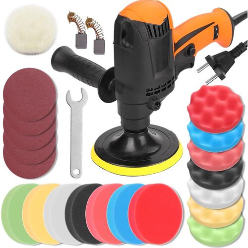 Chenquansarl-980w Polisseuse Voiture, Multifonctionnel 6 Vitesses Réglable Voiture Électrique Polisseuse Machine À Cirer Automobile Meubles Outil De Polis