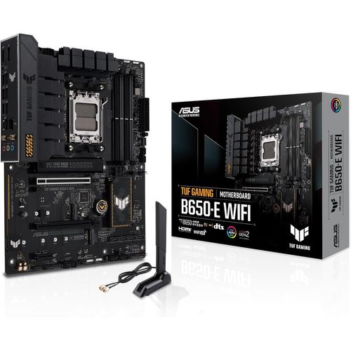 DELI-Tuf Gaming B650-E Wifi \U2013 Carte Mère Gaming Amd Ryzen Am5 Atx (Ddr5, 8+2 Phases D'Alimentation, Pcie 5.0, M.2, Aura Sync Rgb)