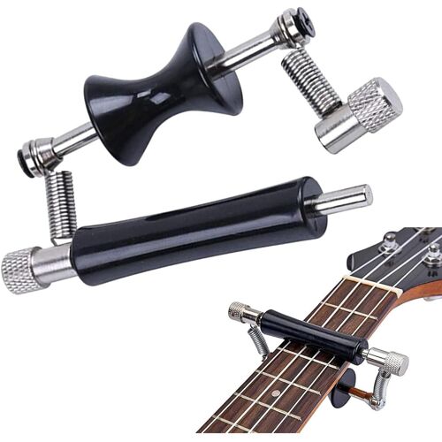 Kalanka-Capo De Guitare Roulant, Capodastre Coulissant Réglable En Alliage D'acier - Pour Guitare Acoustique/Électrique, Ukulélé & Basse - Anti-Rouille Et Poignée En Caoutchouc