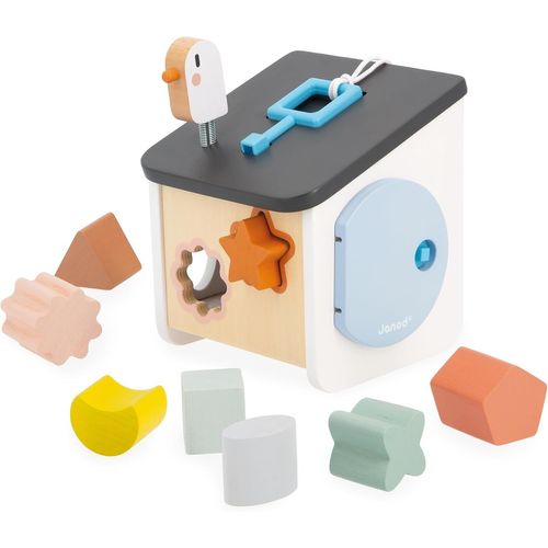 ChenQuanSarl-Maison Des Formes O au Sweet Cocoon - 8 Pièces À Encastrer - Jeu D'Éveil - Apprentis Formes Et Couleurs - Jouet En Bois Fsc - Dès 18 Mois,J04062