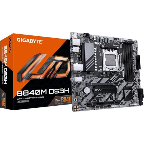 ChenQuanSarl-B840M Ds3H Carte Mère - Processeurs Amd Ryzen 9000, Vrm 8+2+2 Phases, Jusqu'À 8200 Mhz Ddr5, 2Xpcie 4.0 M.2, Lan 2.5Gbe, Usb 3.2 Gen 1