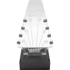 Chenquansarl-Porte Médiator De Guitare Lumineux Support De Médiator Avec 3 Couleurs D'éclairage Forme De Tête De Guitare Accessoires De Plectre Pour Basse Pour Stockage Et Affichage De Médiators