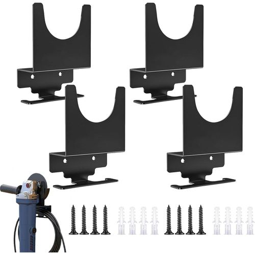 ChenQuanSarl-4 Pièces Supports De Meuleuse D'Angle, Pour Makita Bosch Ect Supports Muraux De Meuleuse De 4 À 5 Pouces Pour Meuleuse D'Angle De Polisseuse De Coupe Pour Support De Meuleuse D'Angle De