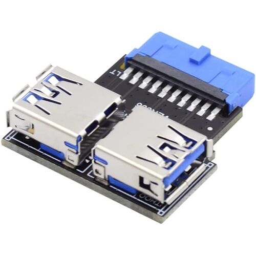 Adaptateur De Carte Mère Pcba De Type A Femelle Double Usb 3.0 Vers 5 Gbit/S 20/19 Broches
