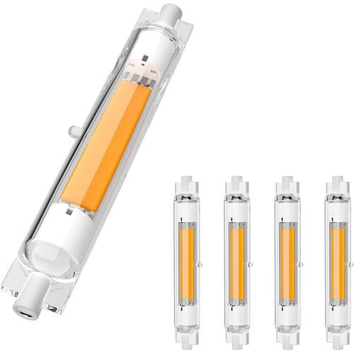 Ampoules R7s Led 118mm Dimmable,30w Équivalent À Ampoule Halogène 118mm 300w, Sans Scintillement,Blanc Chaud 3000k 3000lm,Éclairage À Faisceau 360°,Ac 220-240v, Lot De 2