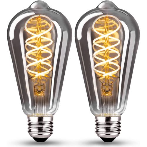 Ampoule Led E27, Ampoule E27 Vintage Dimmable 4w St64 Ampoule Led E27 Blanc Chaud 2700k 360lm Edison Décorative Rétro Ampoule Vintage Antique Lampe Equivalent À Incandescente 40w, Lot De 4