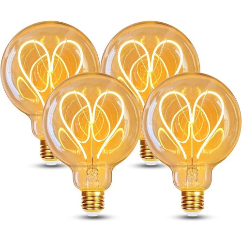 Ampoule Led E27, Ampoule E27 Vintage Dimmable 4w St64 Ampoule Led E27 Blanc Chaud 2700k 360lm Edison Décorative Rétro Ampoule Vintage Antique Lampe Equivalent À Incandescente 40w, Lot De 4