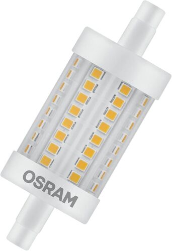Kalanka-Osram Led Line R7s | Tube Crayon Led Culot R7s, 7w = 60w Équivalent Incandescent | Blanc Chaud | 2700k