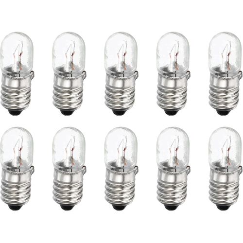 E10 Vis Base Miniature Ampoules 48v/2w Chaud Jaune Clair Mini Lampes Avec Boîte, 1 Ensemble/10 Paquet