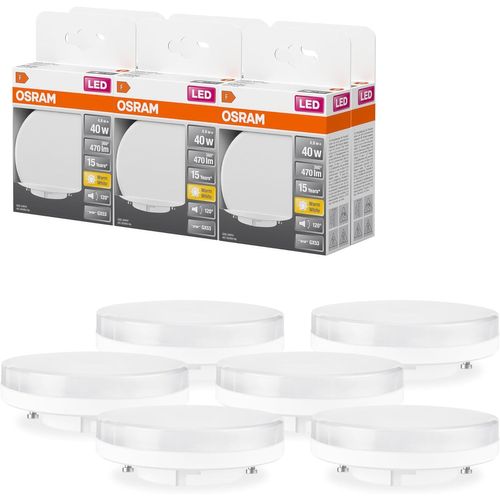 Led Star Gx53 | Ampoule Led Culot Gx53, 6w = 40w Équivalent Incandescent | Angle De Rayonnement: 120 °| Blanc Froid | 4000k