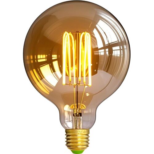 Ampoule Led Vintage G125 Squirrel Cage Dimmable Culot E27 4w 2000k Ambre Ampoule Décorative Spécialisée