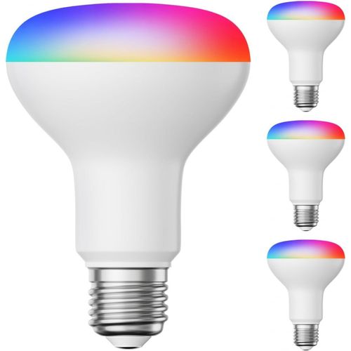 Ampoule Led E27, Par30 Cou Court, Blanc Chaud (2700 K), 12,9 W, 994lm, 42°, Miroir Réflecteur (Argent)