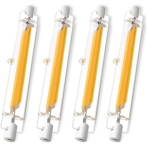 Ampoules Led 118mm,Ampoule Led Dimmable,Led R7s 118mm 20w Équivalent À Ampoule Halogène 118mm 200w, Sans Scintillement,Blanc Chaud 3000k 2000lm,Ac 220-240v,Éclairage À Faisceau 360°, Lot De 2