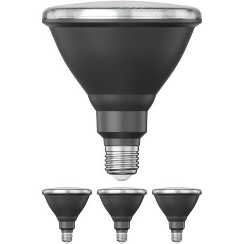 Ampoule Led E27, Par30 Cou Court, Blanc Chaud (2700 K), 12,9 W, 994lm, 42°, Miroir Réflecteur (Argent)