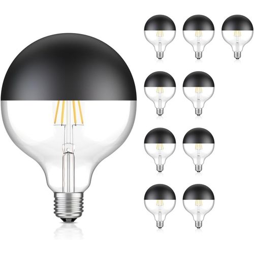 Ampoule Led E27, A60, Blanc Chaud - Blanc Froid (2700-7000 K), 4,8 W, 486lm, Smart Home, Wlan, Alexa, Miroir De Tête (Argent)