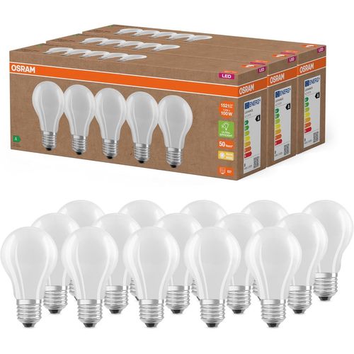Lampes Led Très Efficaces Avec Classe D'efficacité Énergétique A, Pack Avantage Avec 5 Ampoules, Remplace Les Ampoules À Incandescence 60w, Blanc Chaud, E27, Verre Filament