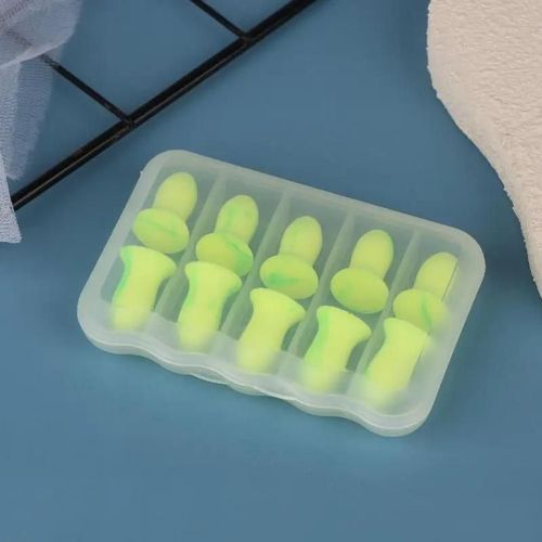 Euty-Bouchons D'oreille Réutilisables,Anti-Bruit,Aide Au Sommeil,Soins Des Oreilles,Réduction Du Bruit,Isolation Phonique,1/3/5 Boîtes-1box 10pcs