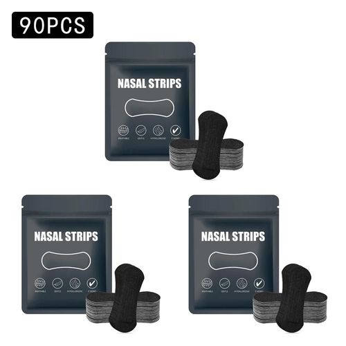 Euty-Bandes Nasales Anti-Ronflement Pour La Correction Respiratoire,Expansion Physique,Patch Nasal Respirant,Meilleur Sommeil,Bande Nasale Anti-Ronflement-90pcs 