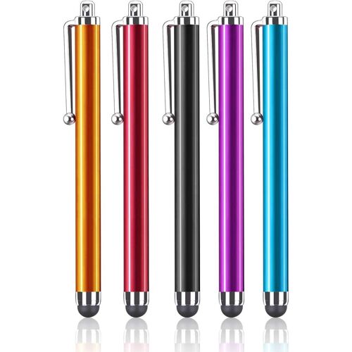 Lot de 5 Stylets capacitifs universels pour écran Tactile Kindle, pour Apple iPad, iPhone XS Max, XS, X, pour Tous Les téléphones Portables, Toutes Les tablettes