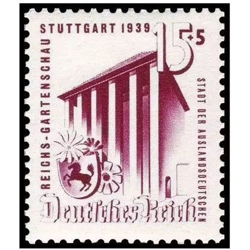 Allemagne, 3ème Reich 1939, Très Beau Timbre Neuf** Luxe Yvert 633, Salon D'Horticulture De Stuttgart.