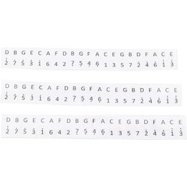 Chenquansarl-Carnaval Commerçant Autocollants De Clés, Papier Autocollant Kalimba À 17 Clés Pour Débutants Pour Mémor R Des Notes(Blanche)