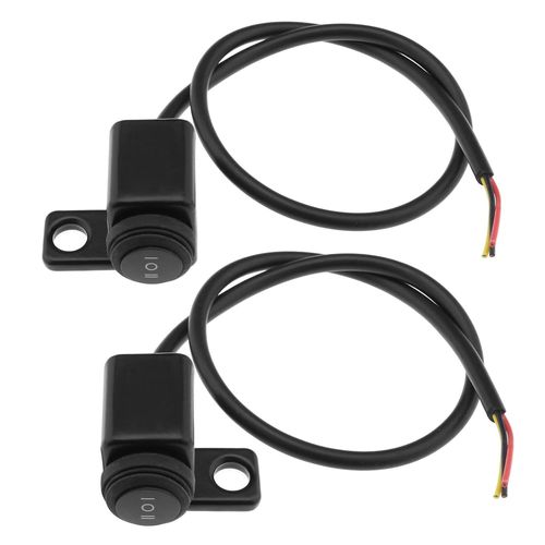 Cmjaagur-Lot De 2 Interrupteurs Gauche Et Droite Étanches Pour Guidon De Moto, Phare Antibrouillard, Accessoires Pour Moto, Vtt, Vélo Électrique[M3307]