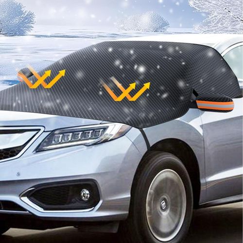 Cmjaagur-Protege Pare Br Givre, Protection Pare Br Hiver, Couverture Pare Br Voiture Mit Magnétique,Universelle Accessoire Voiture Pour Bache Voiture Anti Givre Et Neige Soleil Protection Uv[M1883]