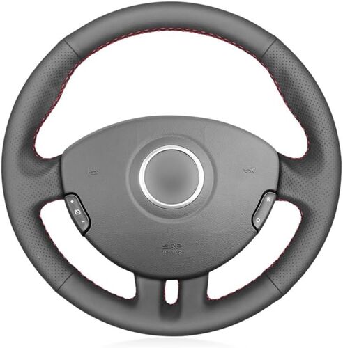 Housse De Volant De Voiture Pour Renault Clio 3 2005-2012 Accessoires Intérieurs De Voiture Cuir Pu Noir[X2995]