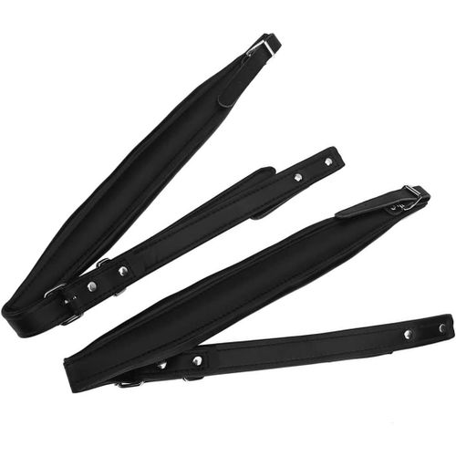 Chenquansarl-1 Paire De Sangles D'accordéon Rembourrées En Cuir Pu Avec Boucles Réglables Pour Accordéons De 16 À 120 Basses